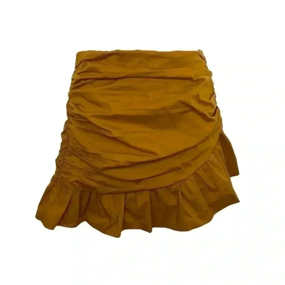 Forever 21 Ruched Ruffled Pleated Mini Skirt - Picture 1 of 5